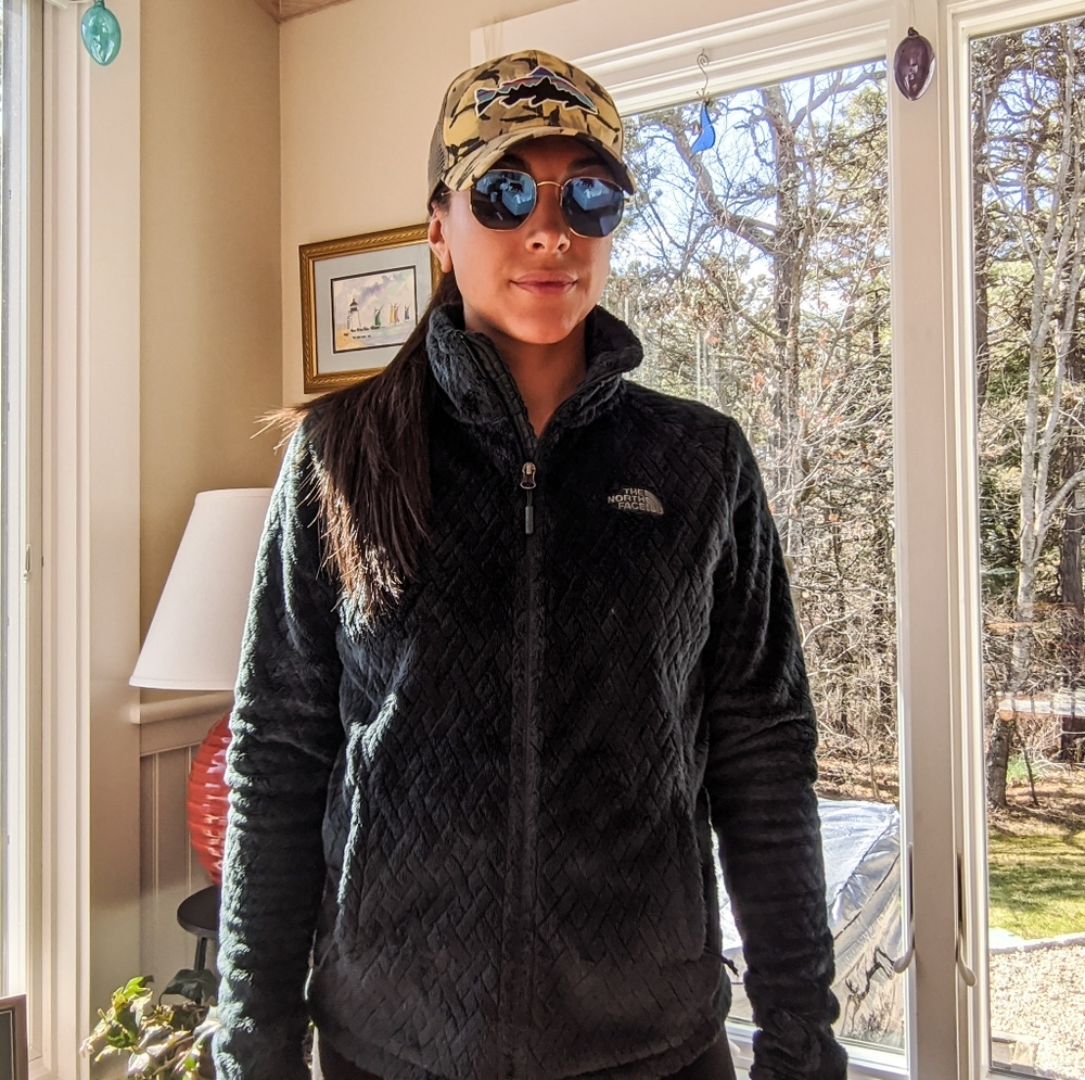 The North face woman zip up sweater